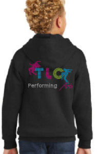 Youth TLC Performing Arts Zip up hoodie