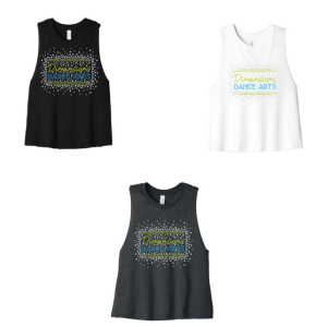 Dimensions Dance Arts Racerback Crop tank
