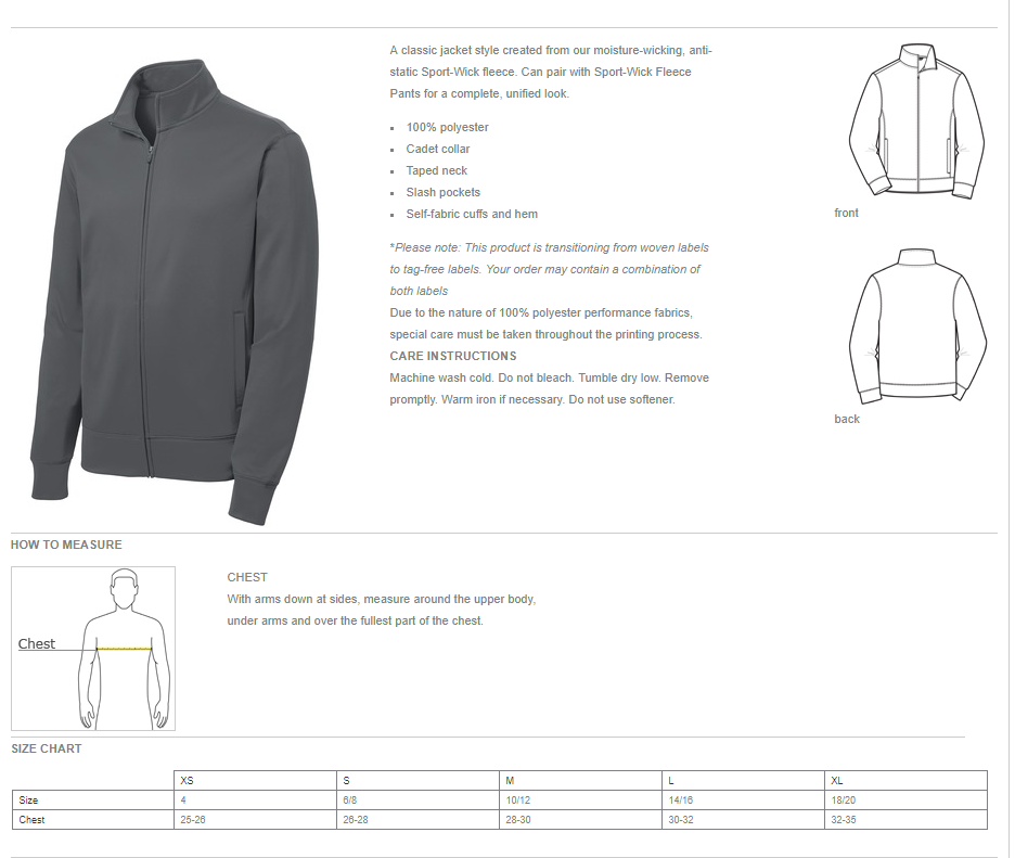 Dimension Dance Arts Mens Jacket - Image 3