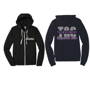 The 8th count Fleece Zip up hoodie