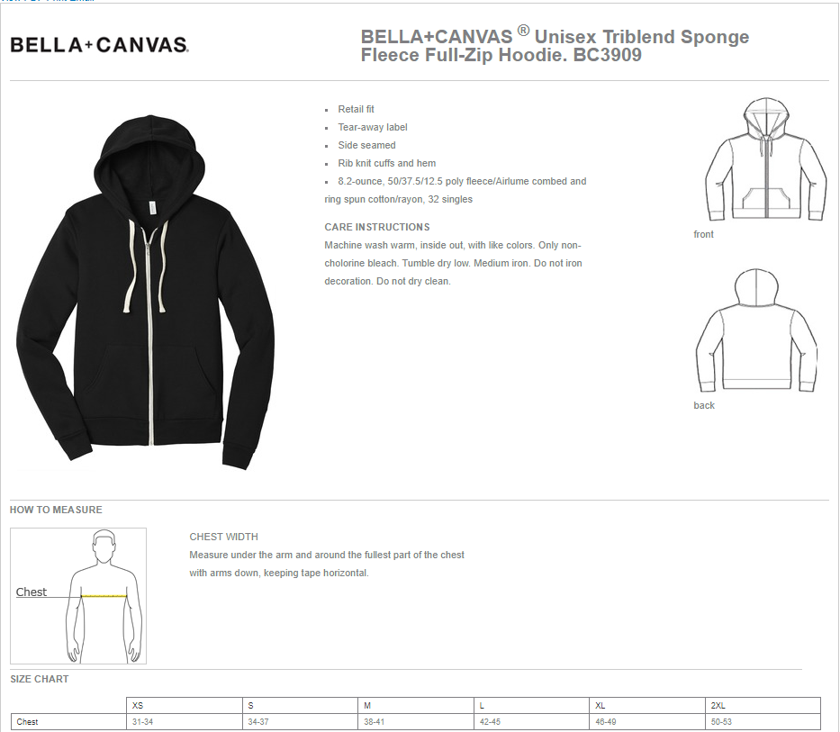 The Performance Studio Fleece Zip up hoodie - Image 3