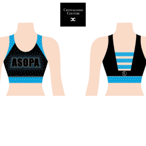 Alyssa's School of Performing Arts Rhinestone Sports Bra