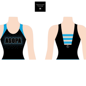 Alyssa's School of Performing Arts Full Length Rhinestone Practice Top