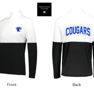Cougars color block 1/4 zip pullover