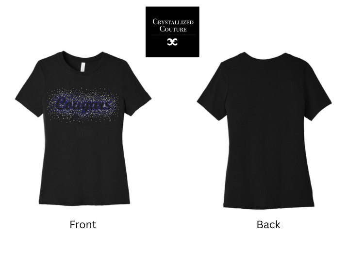 Cougars Relaxed Rhinestone Tee
