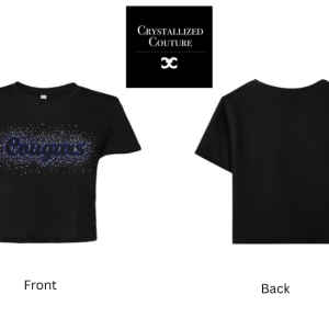 Cougars Rhinestone Crop tee